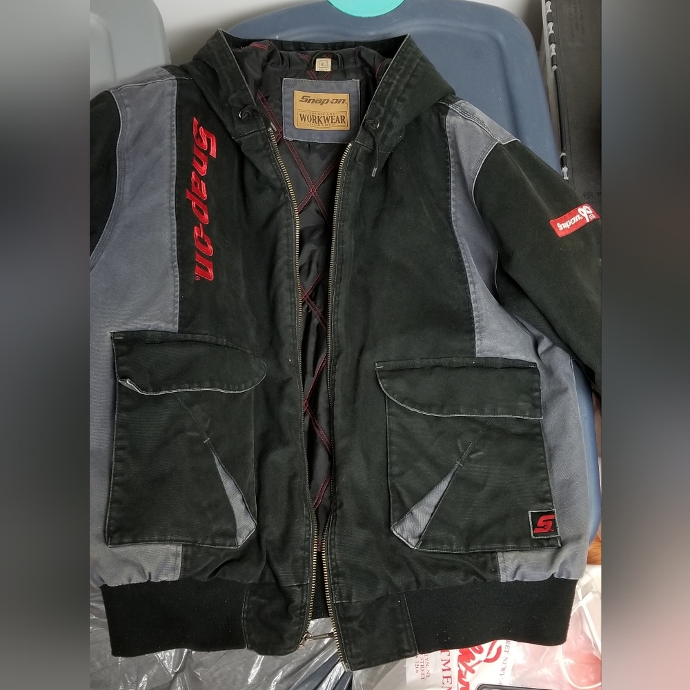 Snap-On Work Wear Jacket, men's size XL with large front pockets! MenWomenUnisex